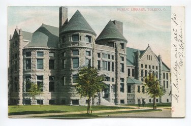 Public Library Toledo Ohio Postcard