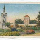Monument and Francis Scott Key Monument Golden Gate Park San Francisco California Postcard