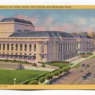 War Memorial and Opera House Civic Center San Francisco California Postcard