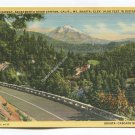 Pacific Highway Sacramento River Canyon California Mt Shasta in distance Postcard