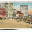 Fruit Market Center and Skyscrapers Providence Rhode Island Postcard