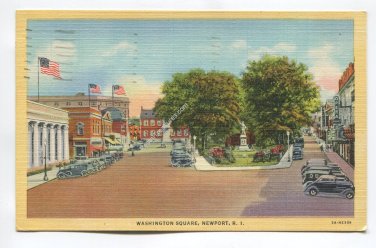 Washington Square Newport Rhode Island Postcard