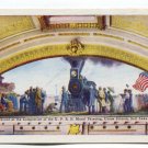 Mural Painting in Union Station Utah Postcard