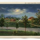 Night Time Scene at Norris Tennessee Postcard