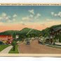 Main Street Looking East Rattlesnake Ridge in Background Gatlinburg Tennessee Postcard