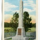 Monument to Mrs Anna D Tallent First White Woman in Black Hills near Custer South Dakota Postcard
