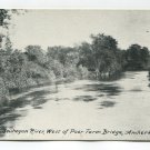 Souhegan River West of Poor Farm Bridge Amherst New Hampshire Postcard