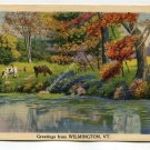 Greetings from Wilmington Vermont Postcard