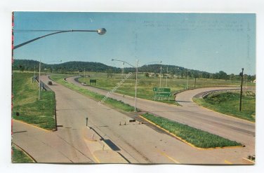 Scene on Kentuckys new Turnpike a few miles south of Louisville Kentucky Postcard