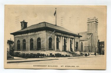 Government Building Mt Sterling Kentucky Postcard