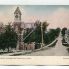 Court House and Presbyterian Church Lunenburg Nova Scotia Postcard