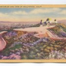 Planetarium and View of Hollywood California Postcard
