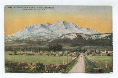 Mt Shasta from Sisson California Postcard