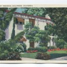 John Boles Residence Hollywood California Postcard