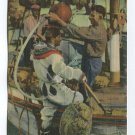 Diver Coming Up with Sponges Tarpon Springs Florida Postcard