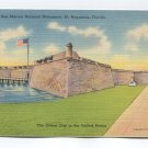 Castillo de San Marcos National Monument St Augustine Florida Postcard