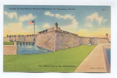 Castillo de San Marcos National Monument St Augustine Florida Postcard