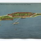 Air View of Old Fort Jefferson Tortugas Island Off Key West Florida Postcard