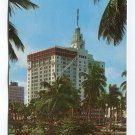 South Entrance New Everglades Hotel Biscayne Blvd Miami Florida Postcard