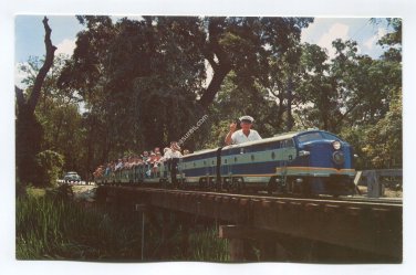 Brackenridge Eagle miniature train Brackenridge Park San Antonio Texas Postcard