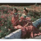 La Pollera Montuna costume of Panama worn by mother and daughter at fiesta of South Texas Postcard