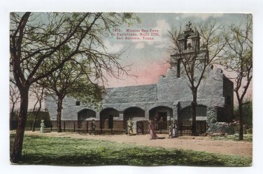 Mission San Juan de Capistrano San Antonio Texas Postcard