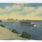 SS Delta Queen Approaching Kentucky Dam's Mammoth Lock on Tennessee River Postcard SS Delta Queen Approaching Kentucky Dam's Mammoth Lock on Tennessee River Postcard