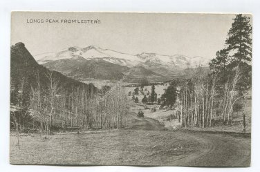 Longs Peak from Lester's Postcard