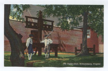 Public Gaol Williamsburg Virginia Postcard