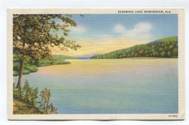 Edgewood Lake Birmingham Alabama Postcard