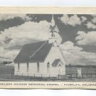 Sheldon Jackson Memorial Chapel Fairplay Colorado Postcard