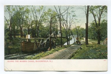 Along the Morris Canal Bloomfield New Jersey Postcard