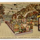 Interior of the Famous Buckhorn Curio Store San Antonio Texas Postcard