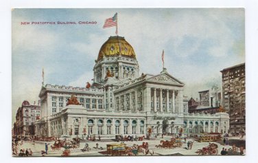 New Post Office Building Chicago Illinois Postcard