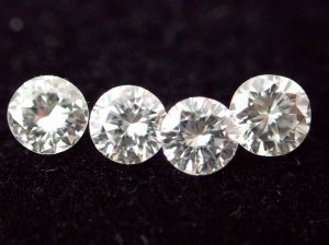 natural loose white diamond 1mmsize--4pcslot