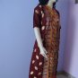 PAKAPPAREL : Unstitched Cotton With Shiffon Golden Paint Dubatta Salwar Shalwar Kameez B10-48