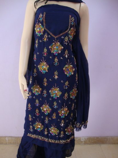 PAKAPPAREL : Unstitched Salwar Shalwar Kameez C10-32-2