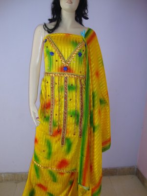 PAKAPPAREL : Unstitched Ubtan Dress Salwar Kameez C10-66-2