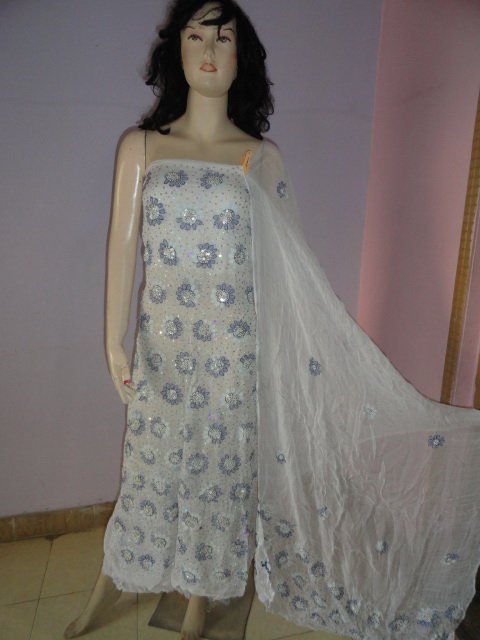 PAKAPPAREL : Hand Made Unstitched Salwar Shalwar Kameez C10-156-3-4