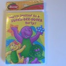 Barney Birthday Party Invitation Cards