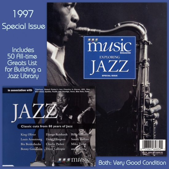 BBC Music 1997 Jazz Issue & CD Parker Ellington Gillespie Rollins ...