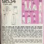 Simplicity 9834 Mini-Dress, Smock & Pants - Sewing Pattern Miss Size 12 Bust 34" Classic 70s