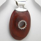 925 Sterling silver and brown bali pendant  925e-71-807-189
