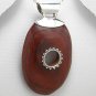 925 Sterling silver and brown bali pendant  925e-71-807-189