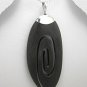 Sterling silver and black wood spiral pendant  925e- 71-807-237