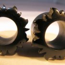 Corona horn ear gauges, flesh tunnels, spacers 3/4" 5/8" 00g horn single flare