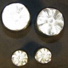 Horn ear gauge plugs mother of pearl flower 2g 0g 00g 7/16" 1/2" 5/8" 3/4"