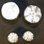 Horn ear gauge plugs mother of pearl flower 2g 0g 00g 7/16" 1/2" 5/8" 3/4"