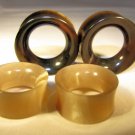 Horn ear gauges, spacers, flesh tunnels, earlets, plugs 2g 0g 00g 1/2"  3/4" 1"