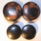 Tiger ebony wood gauge REVERSIBLE ear plug 2g 0g 00g 1/2"  9/16" 5/8" 3/4" 7/8" 1"  11/4" +
